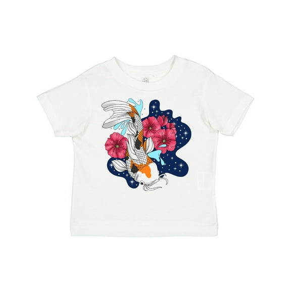 Inktastic Japanese Koi Fish Pond with Stars Boys or Girls Toddler T-Shirt