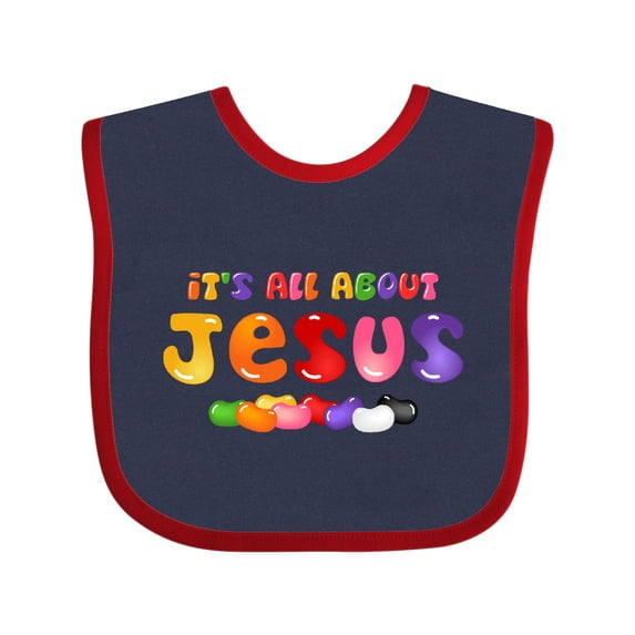 Inktastic Jelly Bean Jesus Boys or Girls Baby Bib