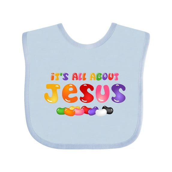 Inktastic Jelly Bean Jesus Boys or Girls Baby Bib