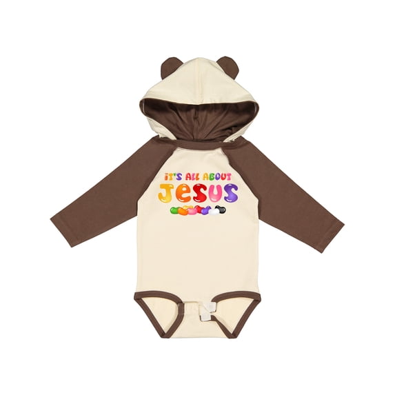 Inktastic Jelly Bean Jesus Boys or Girls Long Sleeve Baby Bodysuit