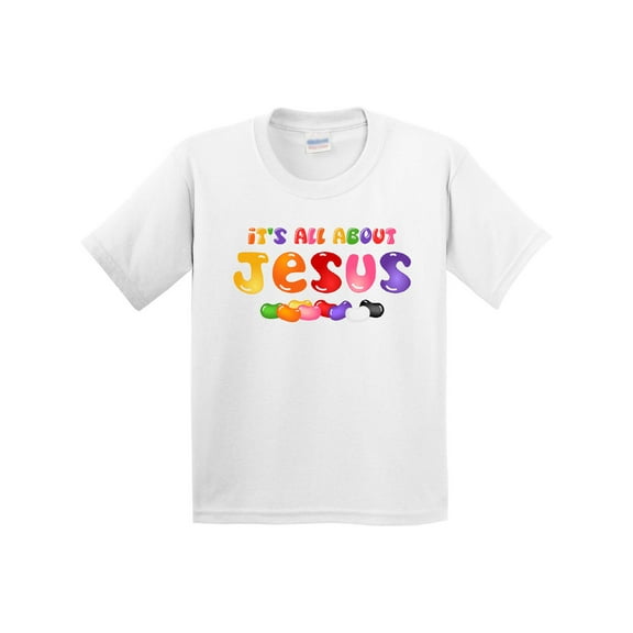 Inktastic Jelly Bean Jesus Youth T-Shirt