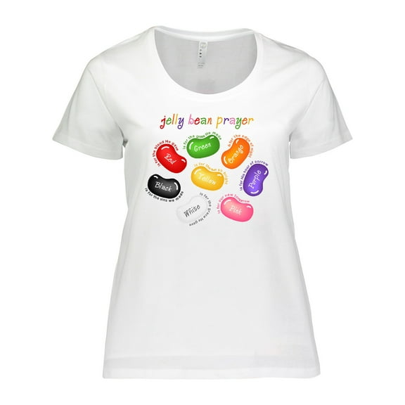 Inktastic Jelly Bean Prayer Women's Plus Size T-Shirt