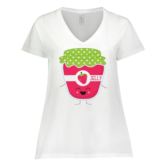 Inktastic Jelly Costume Women's Plus Size V-Neck T-Shirt