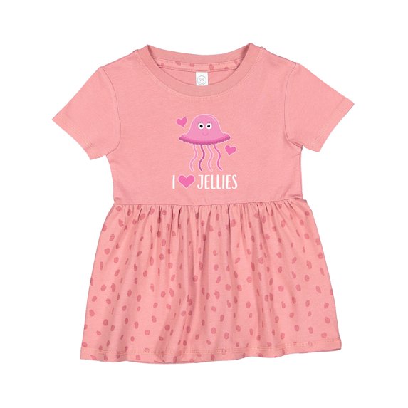 Inktastic Jellyfish Pink Ocean Creature Girls Baby Dress