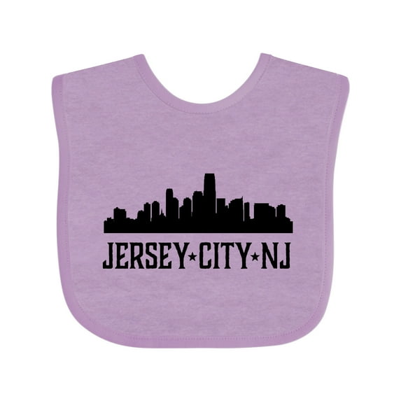 Inktastic Jersey City New Jersey City Skyline Boys or Girls Baby Bib