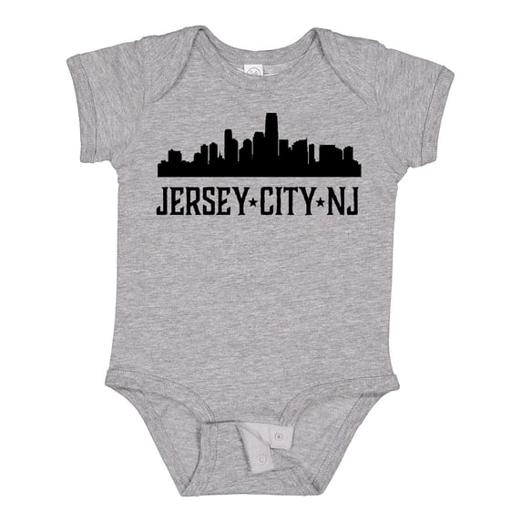 Inktastic Jersey City New Jersey City Skyline Boys or Girls Baby Bodysuit