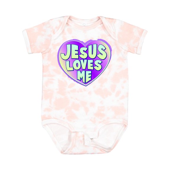 Inktastic Jesus Loves Me Boys or Girls Baby Bodysuit