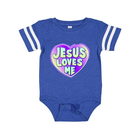 Inktastic Jesus Loves Me Boys or Girls Baby Bodysuit