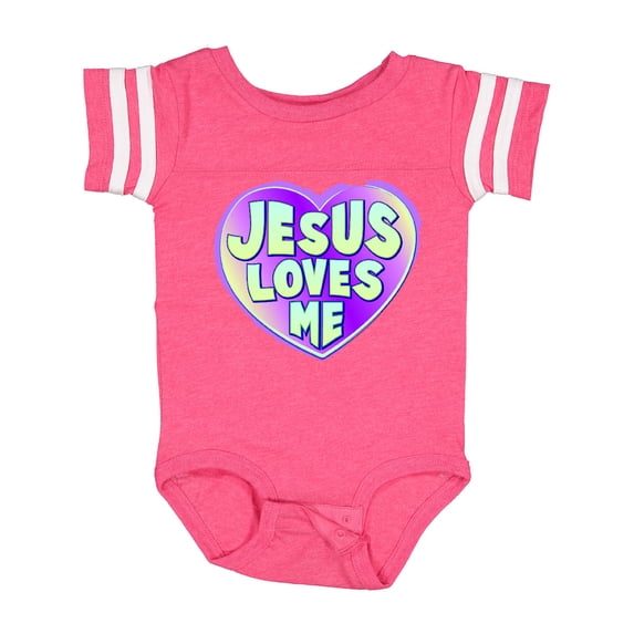 Inktastic Jesus Loves Me Boys or Girls Baby Bodysuit