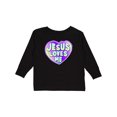 thumbnail image 1 of Inktastic Jesus Loves Me Boys or Girls Long Sleeve Toddler T-Shirt, 1 of 5