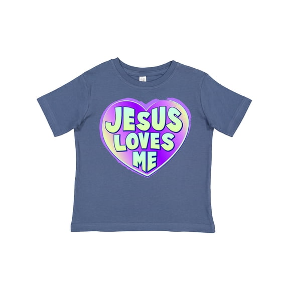 Inktastic Jesus Loves Me Boys or Girls Toddler T-Shirt