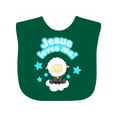 thumbnail image 1 of Inktastic Jesus Loves Me Cute Lamb and Stars Boys or Girls Baby Bib, 1 of 4