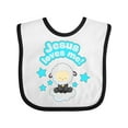 thumbnail image 1 of Inktastic Jesus Loves Me Cute Lamb and Stars Boys or Girls Baby Bib, 1 of 4