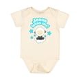 thumbnail image 1 of Inktastic Jesus Loves Me Cute Lamb and Stars Boys or Girls Baby Bodysuit, 1 of 5