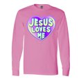 thumbnail image 1 of Inktastic Jesus Loves Me Long Sleeve T-Shirt, 1 of 5