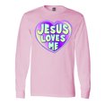 thumbnail image 1 of Inktastic Jesus Loves Me Long Sleeve T-Shirt, 1 of 5