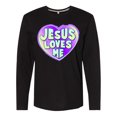 thumbnail image 1 of Inktastic Jesus Loves Me Long Sleeve T-Shirt, 1 of 5