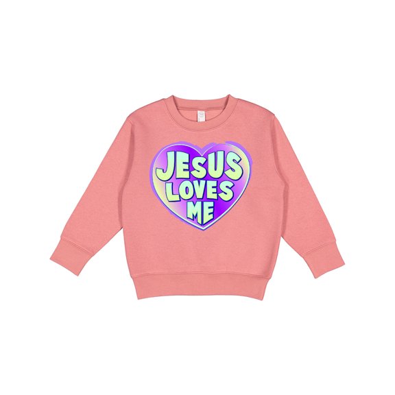 Inktastic Jesus Loves Me Toddler Sweatshirt