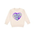 thumbnail image 1 of Inktastic Jesus Loves Me Toddler Sweatshirt, 1 of 4