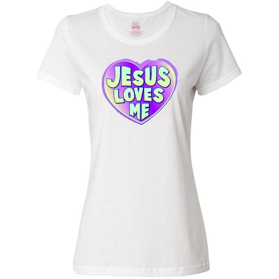 Inktastic Jesus Loves Me Women's T-Shirt