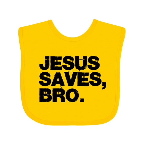 Inktastic Jesus Saves, Bro. Boys or Girls Baby Bib