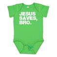 thumbnail image 1 of Inktastic Jesus Saves, Bro. Boys or Girls Baby Bodysuit, 1 of 5