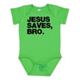thumbnail image 1 of Inktastic Jesus Saves, Bro. Boys or Girls Baby Bodysuit, 1 of 5
