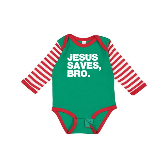 Inktastic Jesus Saves, Bro. Boys or Girls Long Sleeve Baby Bodysuit