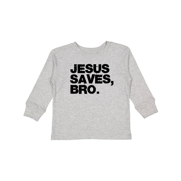 Inktastic Jesus Saves, Bro. Boys or Girls Long Sleeve Toddler T-Shirt