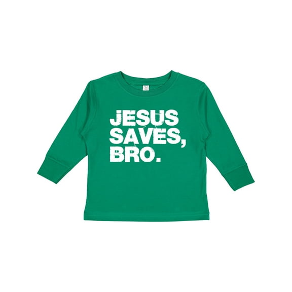 Inktastic Jesus Saves, Bro. Boys or Girls Long Sleeve Toddler T-Shirt