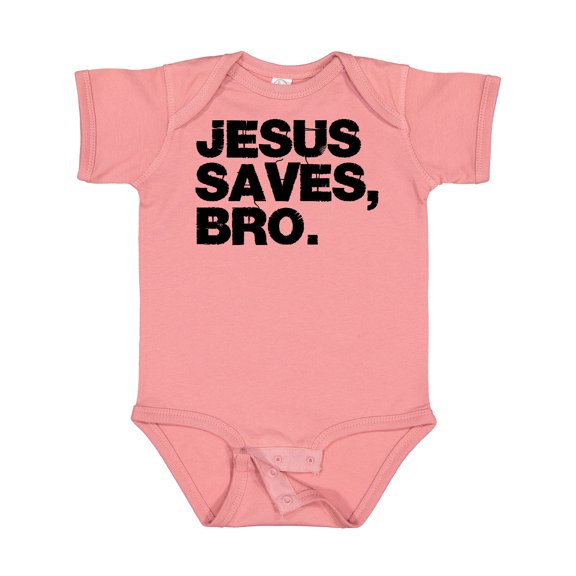 Inktastic Jesus Saves Bro Christian Boys or Girls Baby Bodysuit