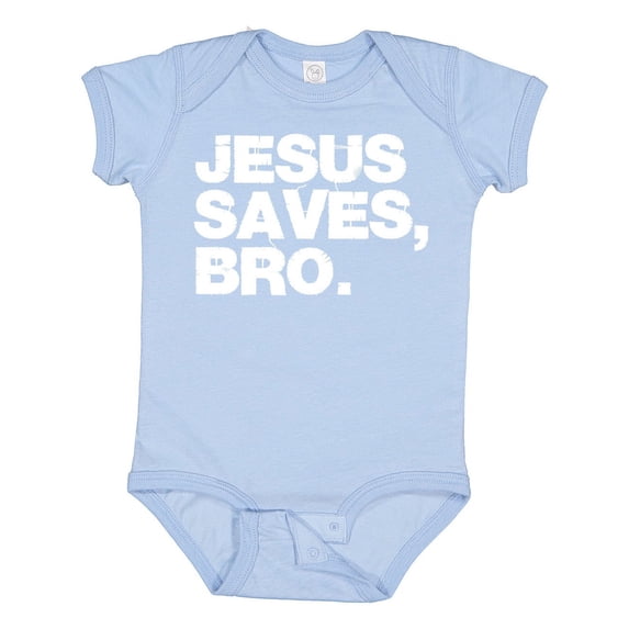 Inktastic Jesus Saves Bro Christian Boys or Girls Baby Bodysuit