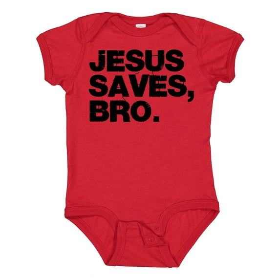 Inktastic Jesus Saves Bro Christian Boys or Girls Baby Bodysuit