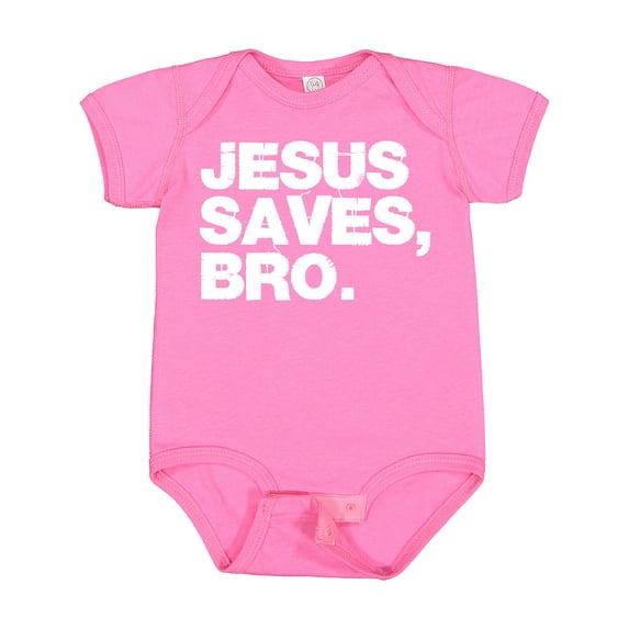 Inktastic Jesus Saves Bro Christian Boys or Girls Baby Bodysuit