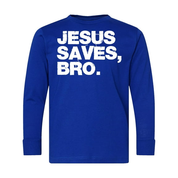 Inktastic Jesus Saves Bro Christian Long Sleeve Youth T-Shirt