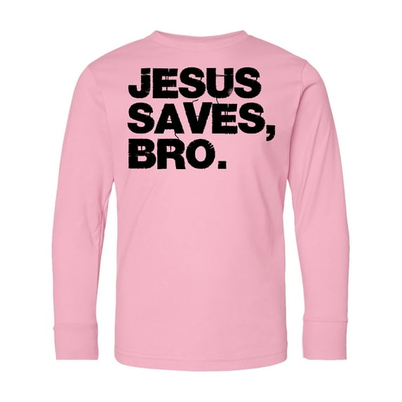 Inktastic Jesus Saves Bro Christian Long Sleeve Youth T-Shirt
