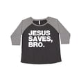thumbnail image 1 of Inktastic Jesus Saves, Bro. Women's Plus Size T-Shirt, 1 of 5