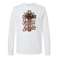 thumbnail image 1 of Inktastic Jesus is the Reason for the Season Christian Cross Long Sleeve T-Shirt, 1 of 5