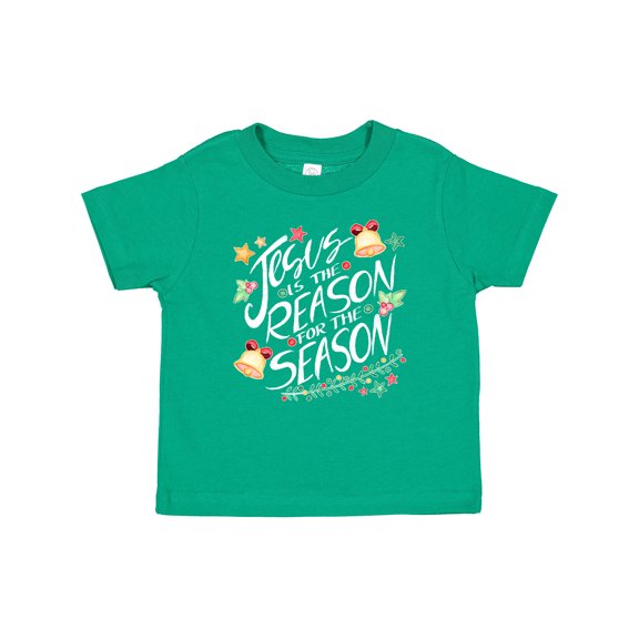 Inktastic Jesus is the Reason for the Season Christmas Bells and Stars Boys or Girls Baby T-Shirt