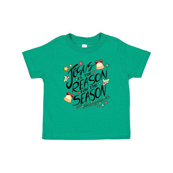Inktastic Jesus is the Reason for the Season Christmas Bells and Stars Boys or Girls Baby T-Shirt