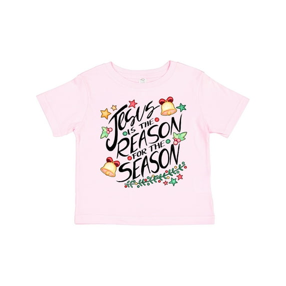 Inktastic Jesus is the Reason for the Season Christmas Bells and Stars Boys or Girls Toddler T-Shirt