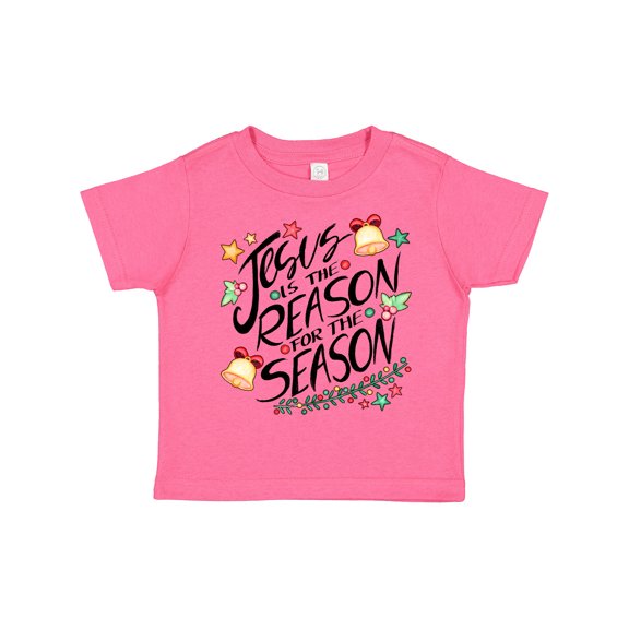 Inktastic Jesus is the Reason for the Season Christmas Bells and Stars Boys or Girls Toddler T-Shirt