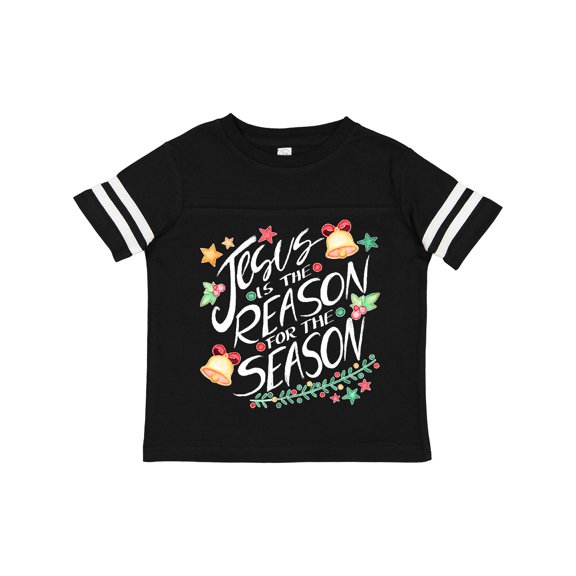 Inktastic Jesus is the Reason for the Season Christmas Bells and Stars Boys or Girls Toddler T-Shirt