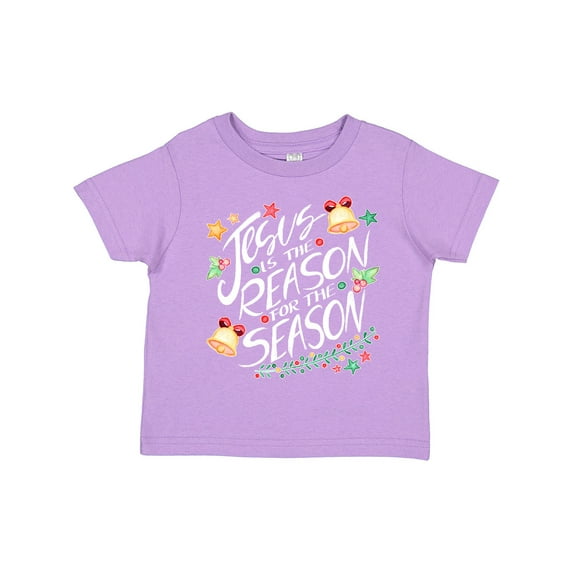 Inktastic Jesus is the Reason for the Season Christmas Bells and Stars Boys or Girls Toddler T-Shirt