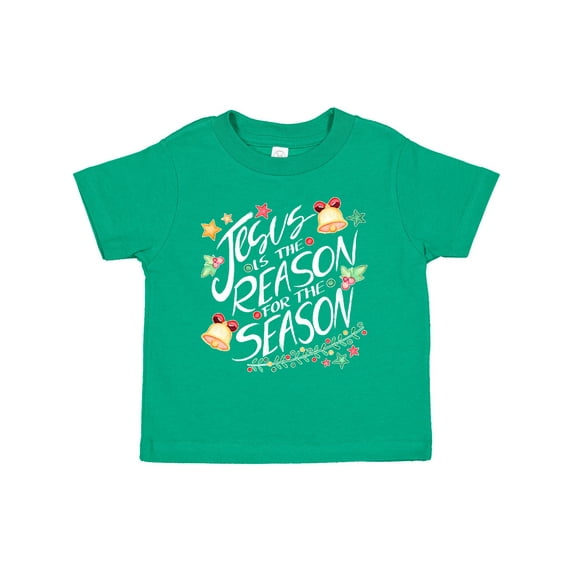 Inktastic Jesus is the Reason for the Season Christmas Bells and Stars Boys or Girls Toddler T-Shirt