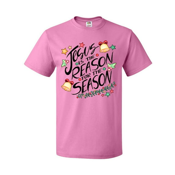 Inktastic Jesus is the Reason for the Season Christmas Bells and Stars T-Shirt