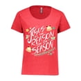 thumbnail image 1 of Inktastic Jesus is the Reason for the Season Christmas Bells and Stars Women's Plus Size T-Shirt, 1 of 5