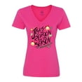 thumbnail image 1 of Inktastic Jesus is the Reason for the Season Christmas Bells and Stars Women's V-Neck T-Shirt, 1 of 5