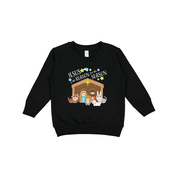 Inktastic Jesus is the Reason for the Season Christmas Nativity Toddler Sweatshirt