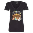thumbnail image 1 of Inktastic Jesus is the Reason for the Season Christmas Nativity Women's V-Neck T-Shirt, 1 of 5